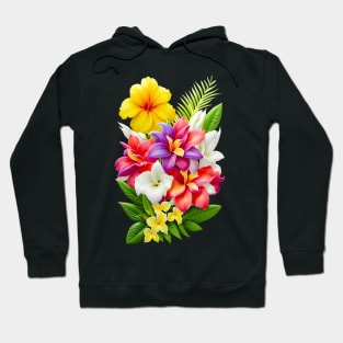 Tropical floral pattern Hoodie